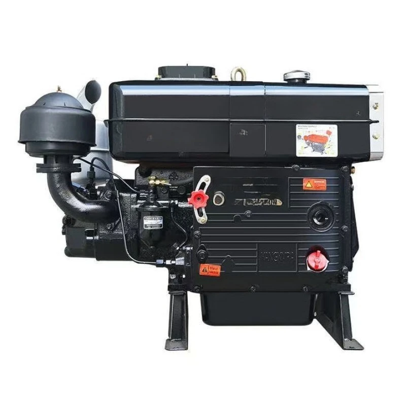 محرك الديزل اسطوانة واحدة 8-40 حصان جرار بحري محرك تشانغتشو الزراعي بداية كهربائية