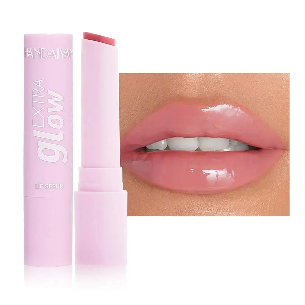 8 Farben Gelee Lippenstift feuchtigkeit spendenden Spiegel Wasser Licht Tönung Glas neue rosa feste Lippe sexy Glasur Lippen Make-up Kosmetik Glanz b0i2