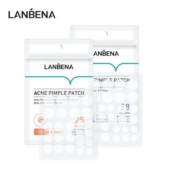 Lanbena reparação acne remendo cuidados com a pele facial desaparecer manchas de espinhas marcas fechadas manchas de acne cobrir acne espinha reparação remendo