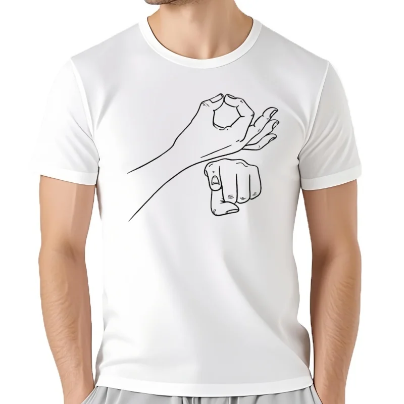 New Funny ASL, Sign Language, (Explicit) Novelty Unisex Funny T-Shirt USA Tee