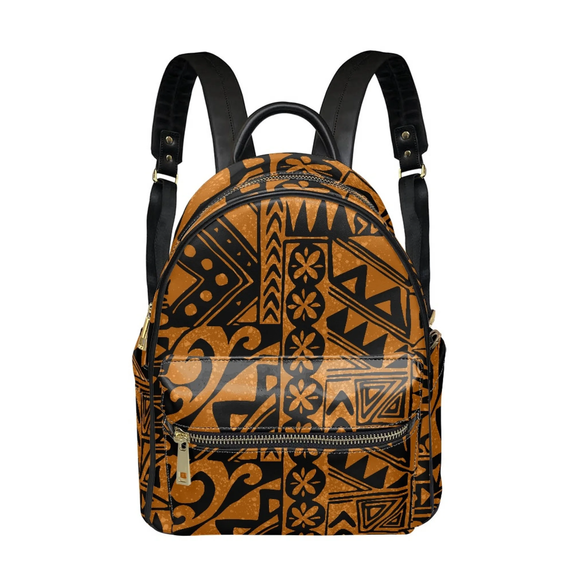 

Samoa Club Portable Women'S Backpack Pu Backpack Custom Polynesian Pattern Print 2024 New Floral Print Vintage Backpack