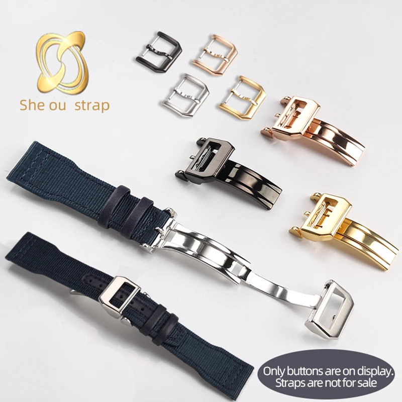 Stainless Steel Watch Buckle For IWC PILOT\'S WATCHES PORTUGIESER PORTOFINO High Quality Steel Buckle 18MM