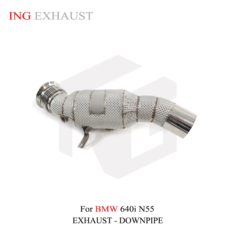 

ING Performance Convert Header Catalytic Downpipe for BMW 640i N55 3.0 Heat Shield Auto exhaust Sistemas Release Escape System