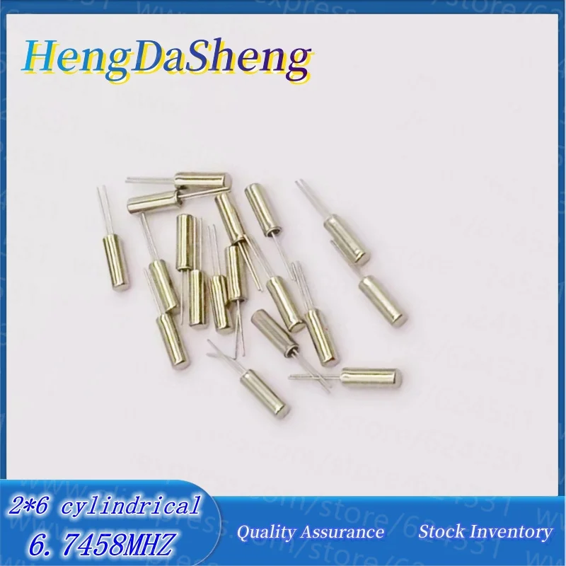 20Pcs/Lot 2*6 Cylindrical Crystal Oscillator 2X6 6.7458MHZ 6.7458M JU-206 High Quality