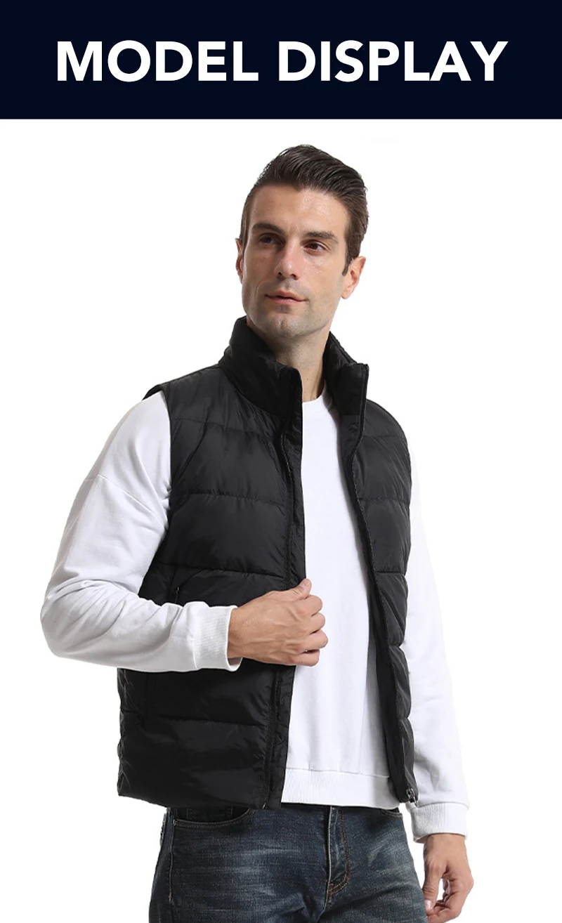Frauen USB Infrarot 15-Zahlen-Heizweste Jacke Mode Heizwesten Winter Warm gepolsterte ärmellose Weste Thermokleidung – Detail 9