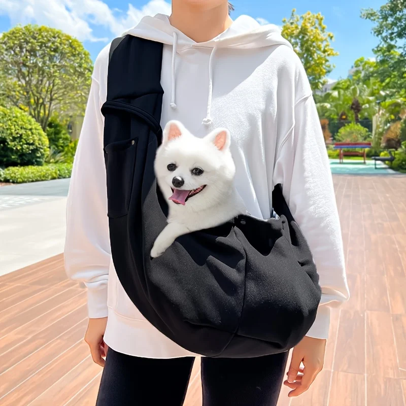 Bolso de Transporte para Mascotas con Correa Cruzada al Hombro, Bolsa de Viaje para Gatos, para Mascotas de hasta 7.5 kg/16.53 lb