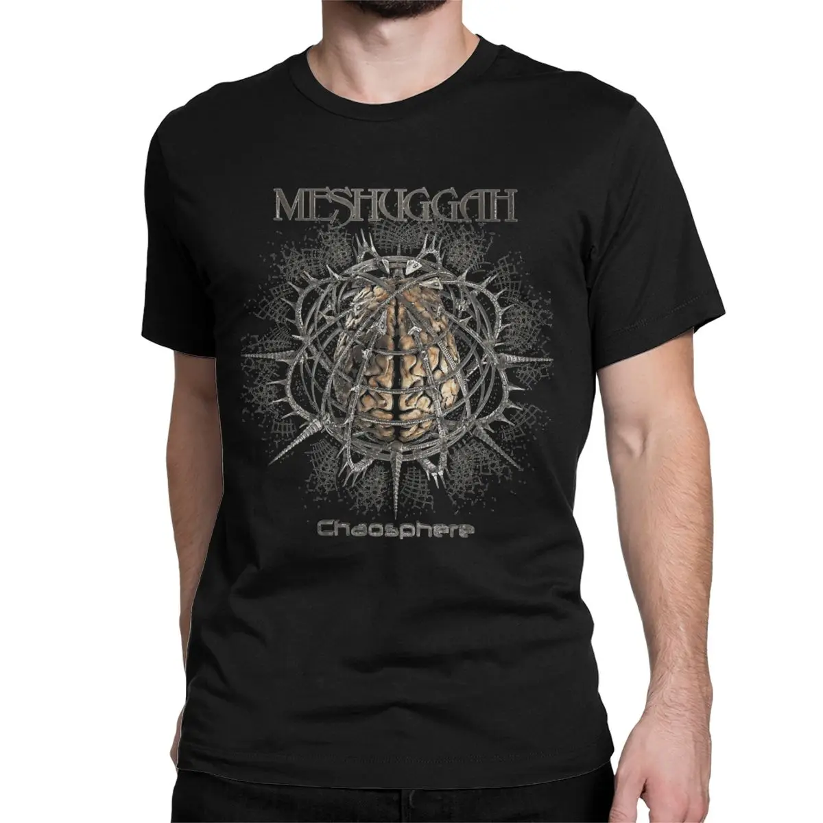 메탈 밴드 록 음악 T 셔츠 남성 여성 100% 코튼 빈티지 T 셔츠 크루 넥 Meshuggah 티셔츠 반소매 탑 플러스 사이즈