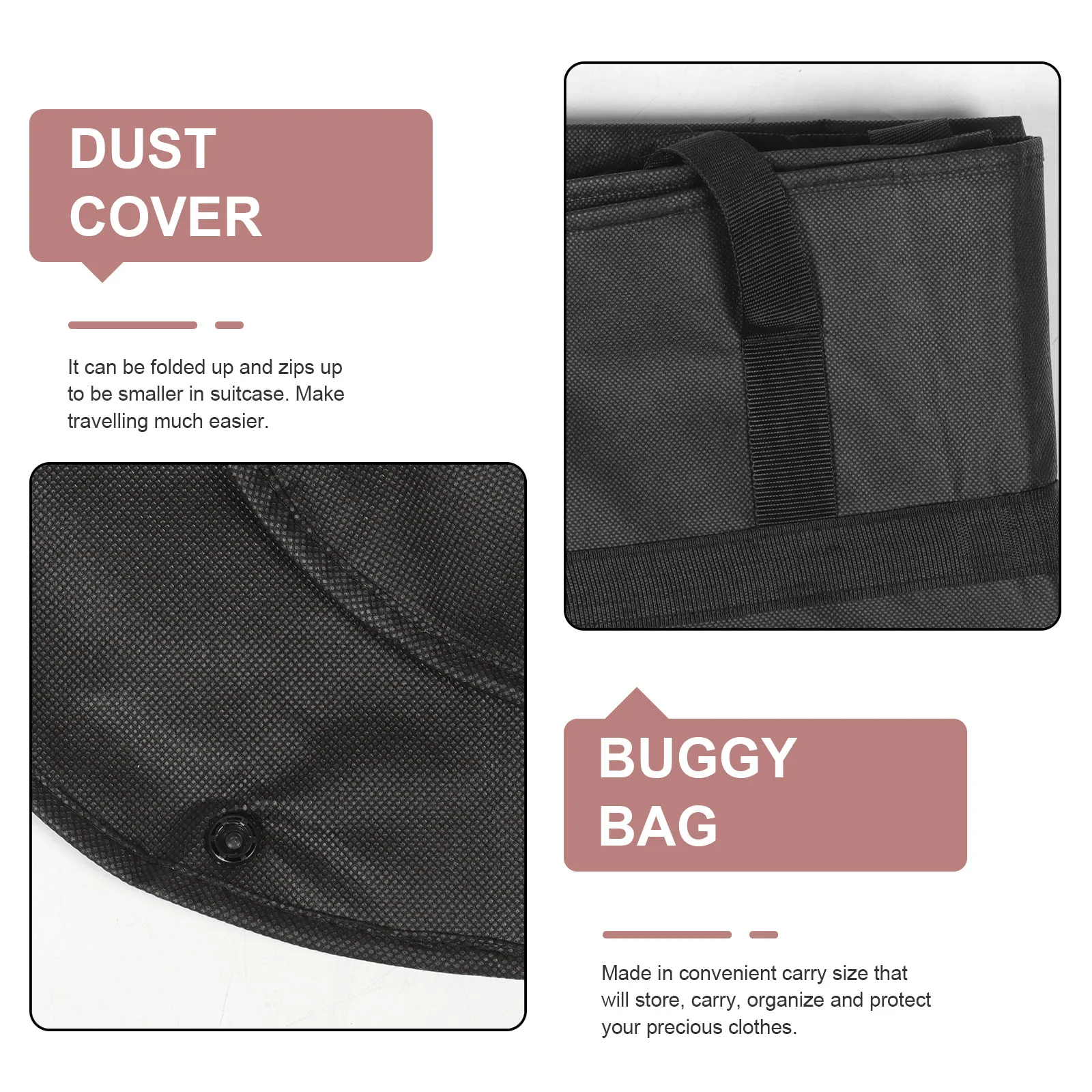 

Garment Bag for Women Travel Lightweight Suit Dress Protector Portable Storage Breathable Large Capacity Organizer