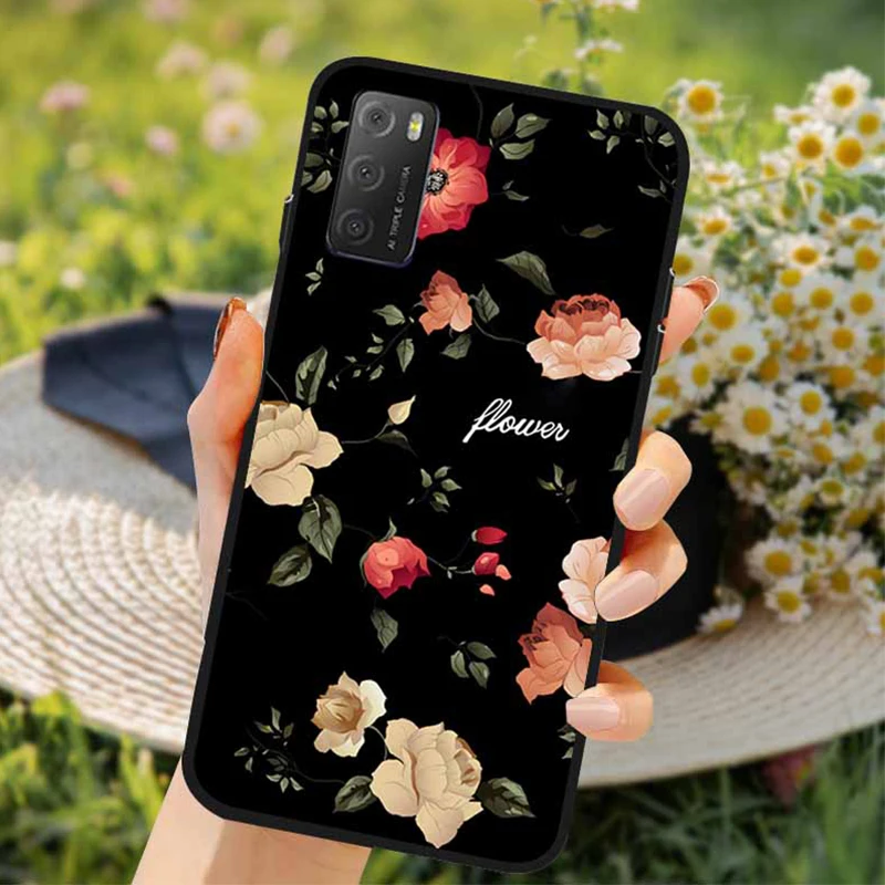 For TCL 20E Cases 20Y 20S 20B 2022 3D Soft TPU Relief Flower Silicone Emboss Phone Cases For TCL 20Y Back Covers Fundas TCL 20S