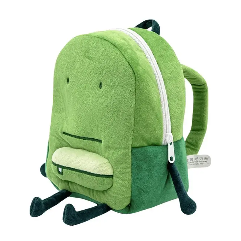 Cute Green Cartoon Doll Bag For Kids Cartoon peluche Animal Backpack Animal Bag Carton Animal Shoulder Bag Shopping incontri Bag