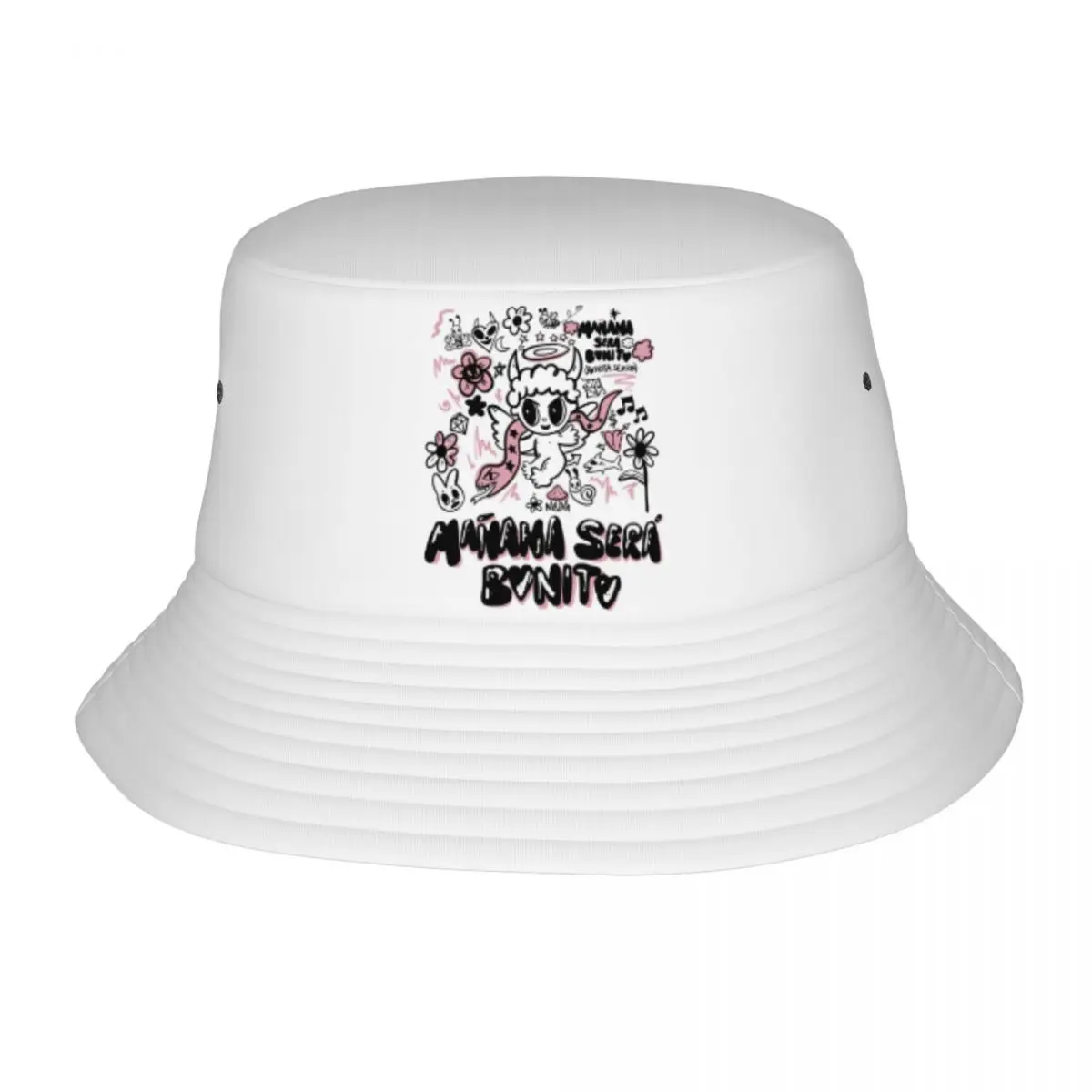 

Кепка-ведро Karol G Manana Sera Bonito на заказ для женщин и мужчин с принтом, летняя туристическая пляжная кепка для кемпинга на открытом воздухе