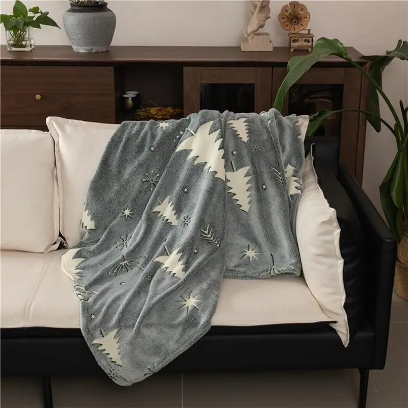 Plush Blanket Glow In The Dark Soft Throw Blanket For Boys And Girls Great Christmas Birthday Gift Winter Accessories