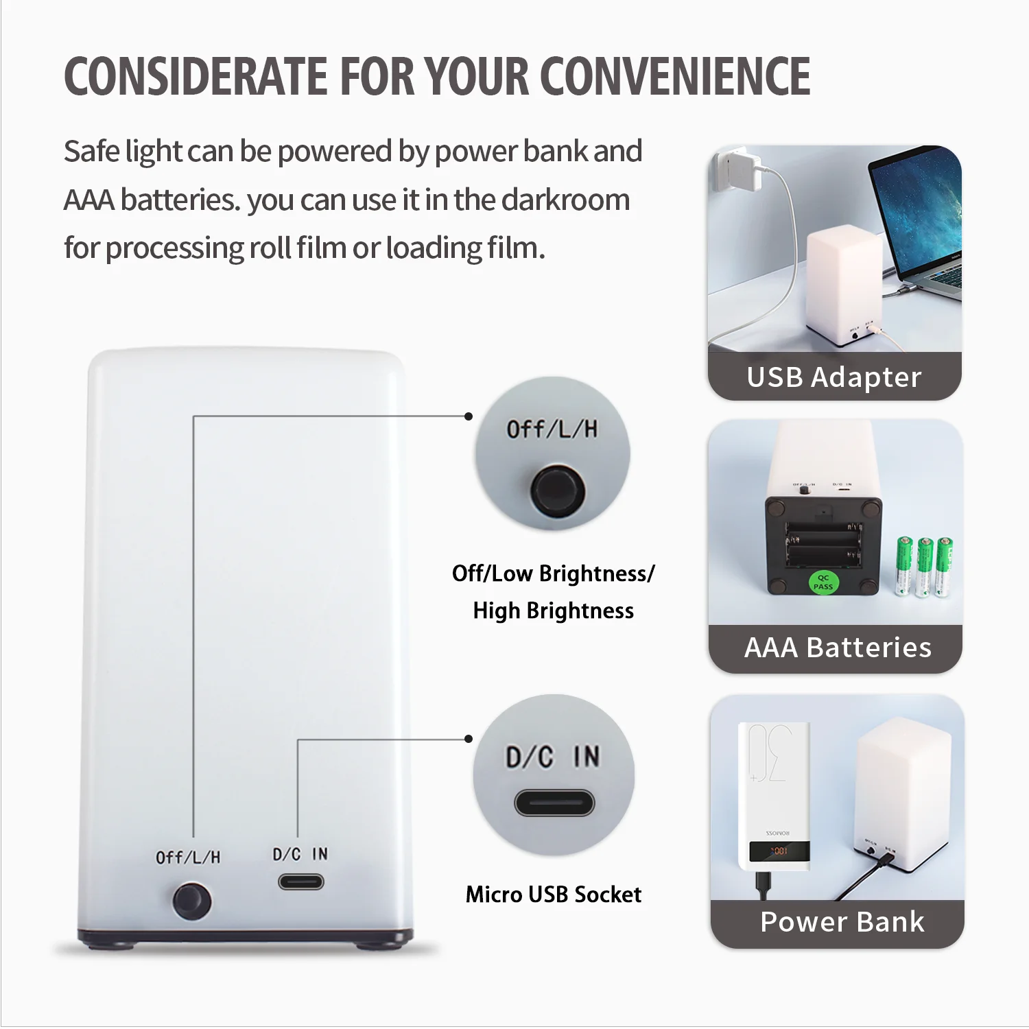 Tемной камере переносные предохранительные лампы cветильник длиной волны 635 нм для обработки черно - белой пленки и фотобумаги