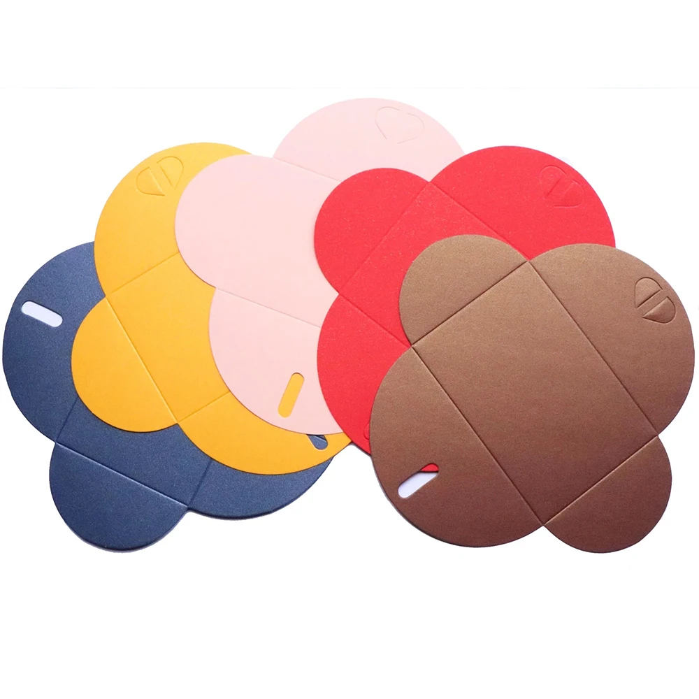 Envelopes de amor de papel pérola colorido Envelope dourado Convite de casamento