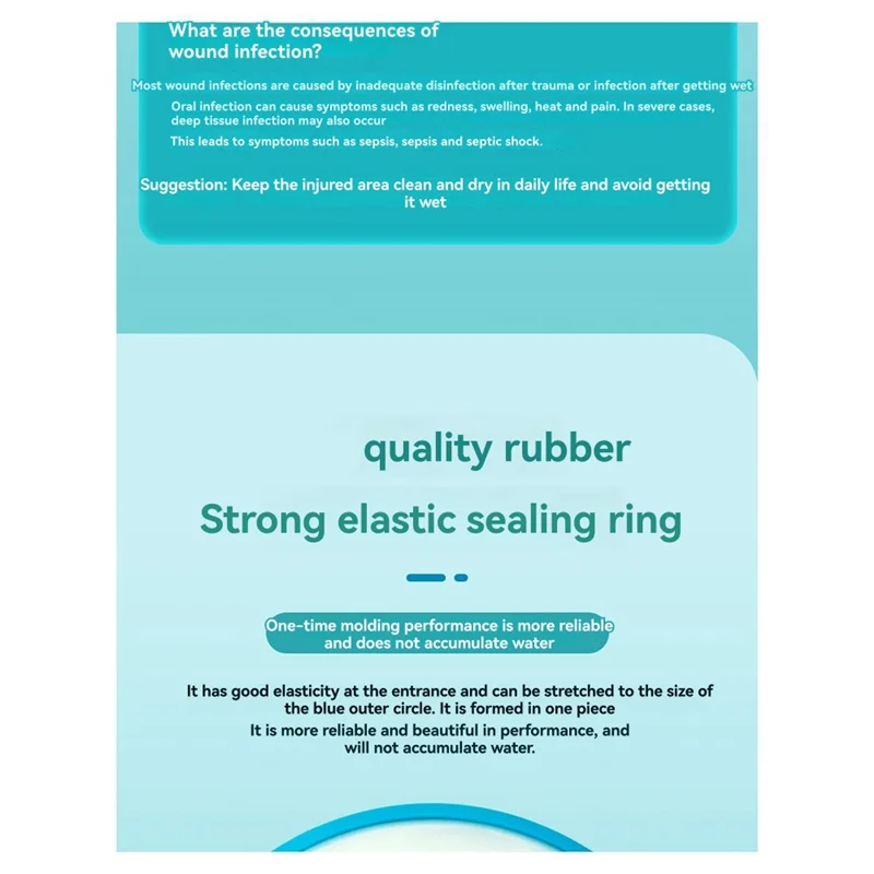 

AT43-Waterproof Shower Cover Bandage Adult Sealed Cast Bandage Protector Wound Fracture Cover Shower Health Care