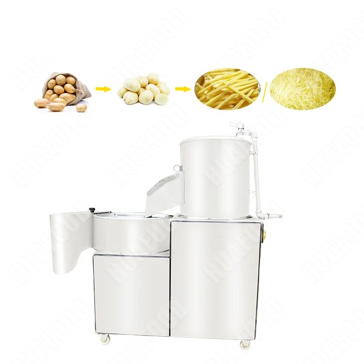 Professional potato peeling cutter machine/Potato washing peeling cutting machine on sale