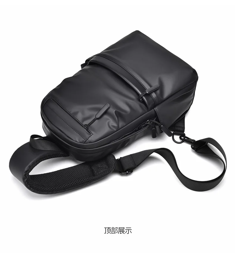 Bolso de pecho informal para hombre, bandolera de hombro de gran capacidad, estilo europeo y americano, a la moda, novedad de 2023