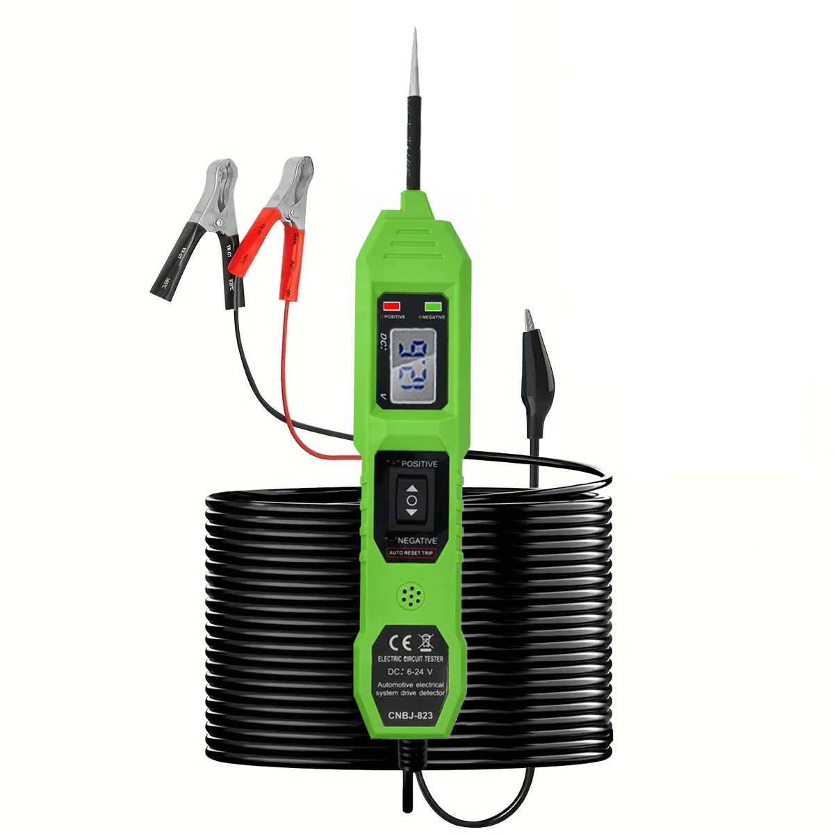 CNBJ-823 6-24V Automotive Circuit Tester Multifunctional Power Probe Digital Display Short Circuit Detector Car Repair Tool
