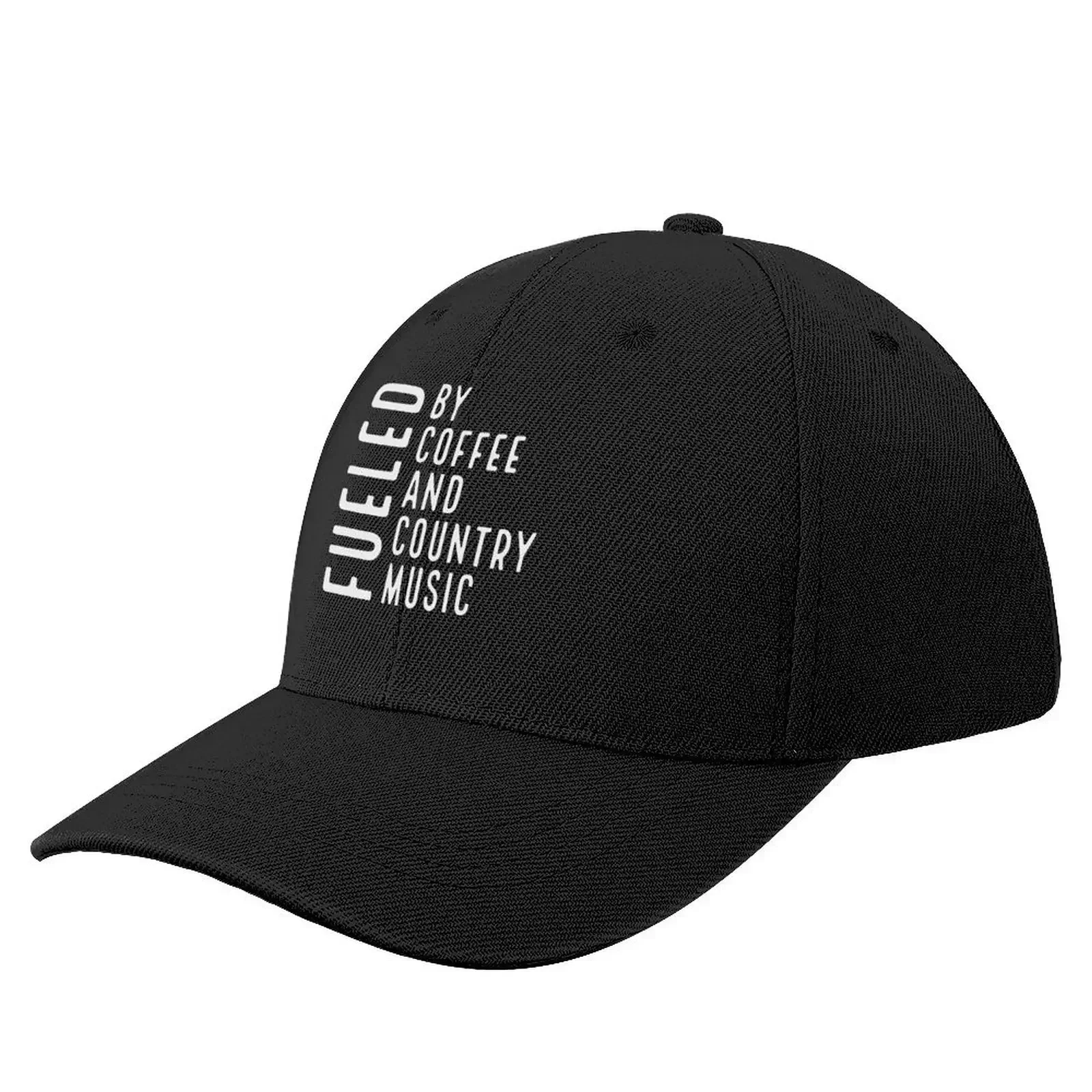 

Fueled by Coffee and Country Music Baseball Cap sailor cap for men Hat Beach Kids Hat Snap Back Hat Women's 2025 Men's