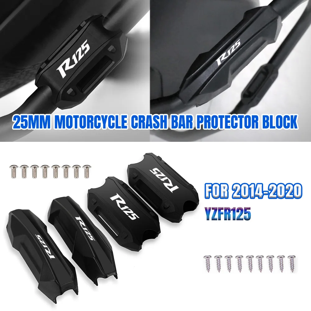 

Motorcycle Bumper Engine Guard 25MM Protection Block Crash Bar Decorative For YAMAHA YZF-R125 YZFR125 YZF R125 2014 2015 - 2020