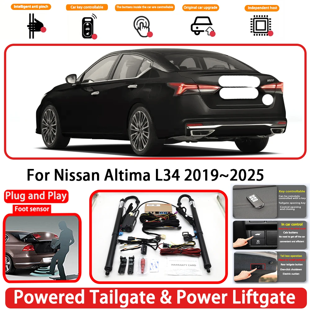 for Nissan Altima L34 2019~2025 OEM Plug and Play Auto Powered Tailgate Power Liftgate Rear Trunk Opener System