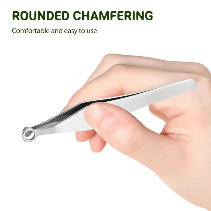 

Professional Round Nose Hair Clip Stainless Steel Nose Hair Tweezers Nose Hair Trimmer Eyebrow Scissors Nose Hair Removal