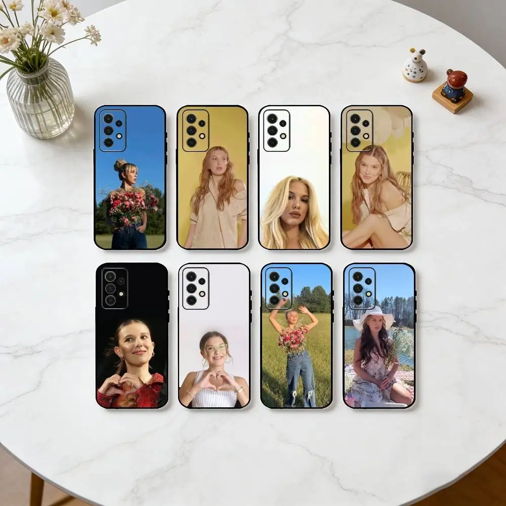 Singer MMB M-Millie Bobby B-Brown   Phone Case Black Silicone Soft For Samsung S25,S24,S21,S22,S23,S30,Ultra,S20,Plus,Fe,Lite