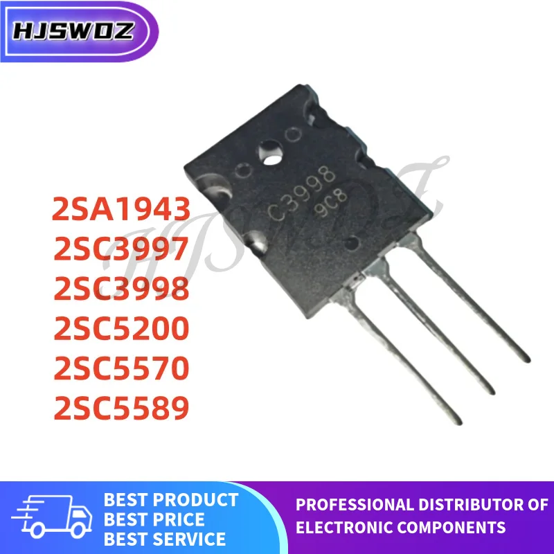 5PCS 2SC5570 2SC3998 2SC5200 2SC3997 2SC5589 2SA1943 C5570 C3998 C5200 C3997 C5589 A1943 TO-3PL Brand New In Stock