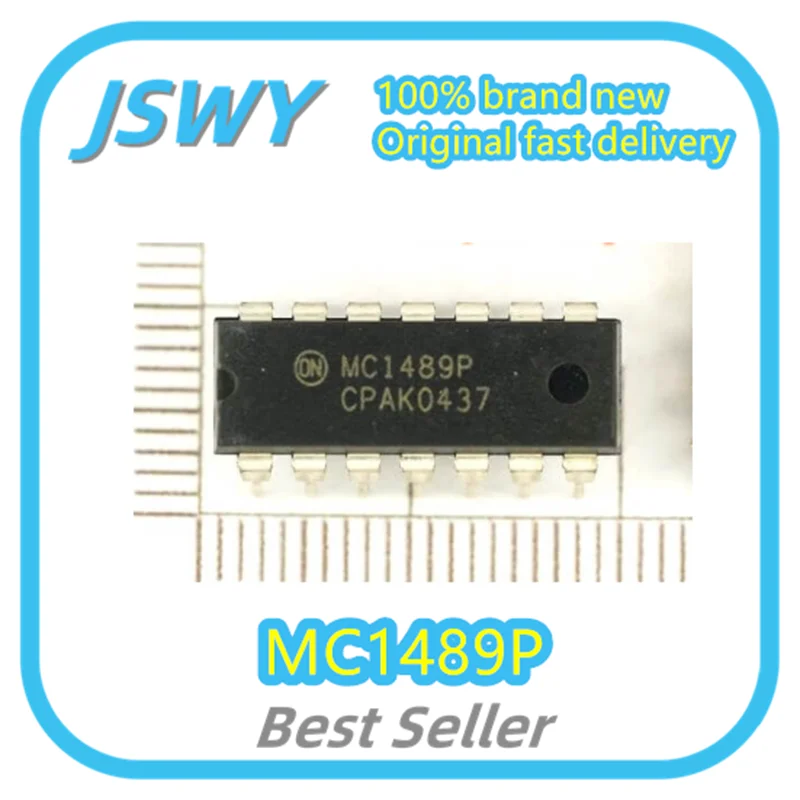 (10/50pcs) MC1489P MC1489 DIP-14 Buffer IC, Brand New and Original, Large Inventory Bestselling Electronics