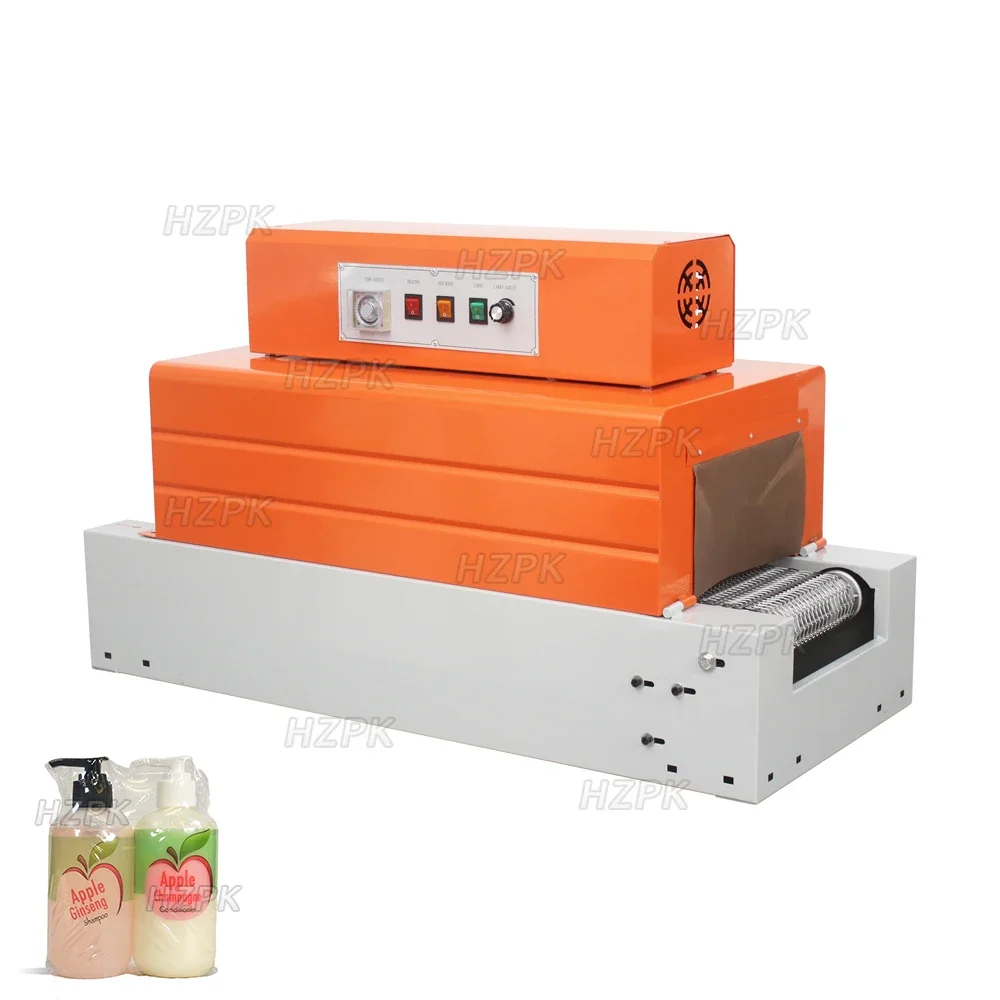 HZPK BS-260 Automatic Heat Tunnel Plastic Film Wrapping Shrink Packing Machine For Sale