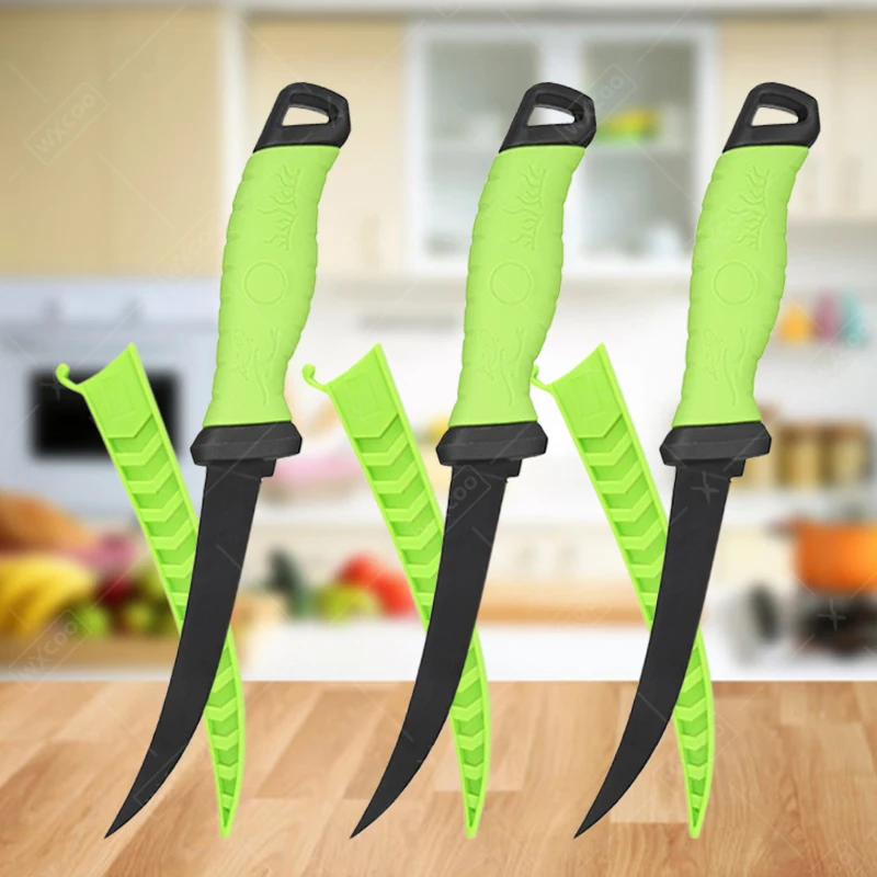 Kitchen Knives 6 Inch Fishing Knife Fillet Boning Knife Stainless Steel Cleaver Butcher Fishes Slicing Cutter Fruit Vegetable