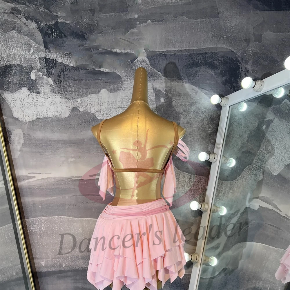 Latin Dance Dress, High-end Custom Fabric Strip, Suspender, Precisely Tango, Women's Adult and Children's Professional Clothing