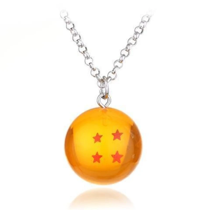 Dragon Ball series cartoon crystal ball necklace personalized anime pendant sweater chain toy charm anime merchandise wholesale