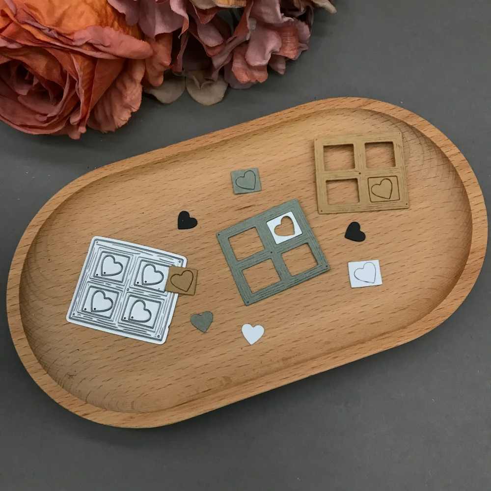 

Heart Section Metal Cutting Dies Stencils For DIY Scrapbooking Decorative Embossing Handcraft Die CutsTemplate