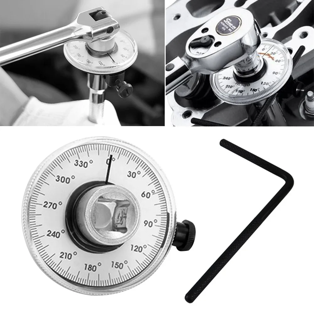 

Angle Torque Wrench Torquemeter Dial Auto Service Equipment Garage Tools Calibrated In Degrees Automotive Meter Hand Tool