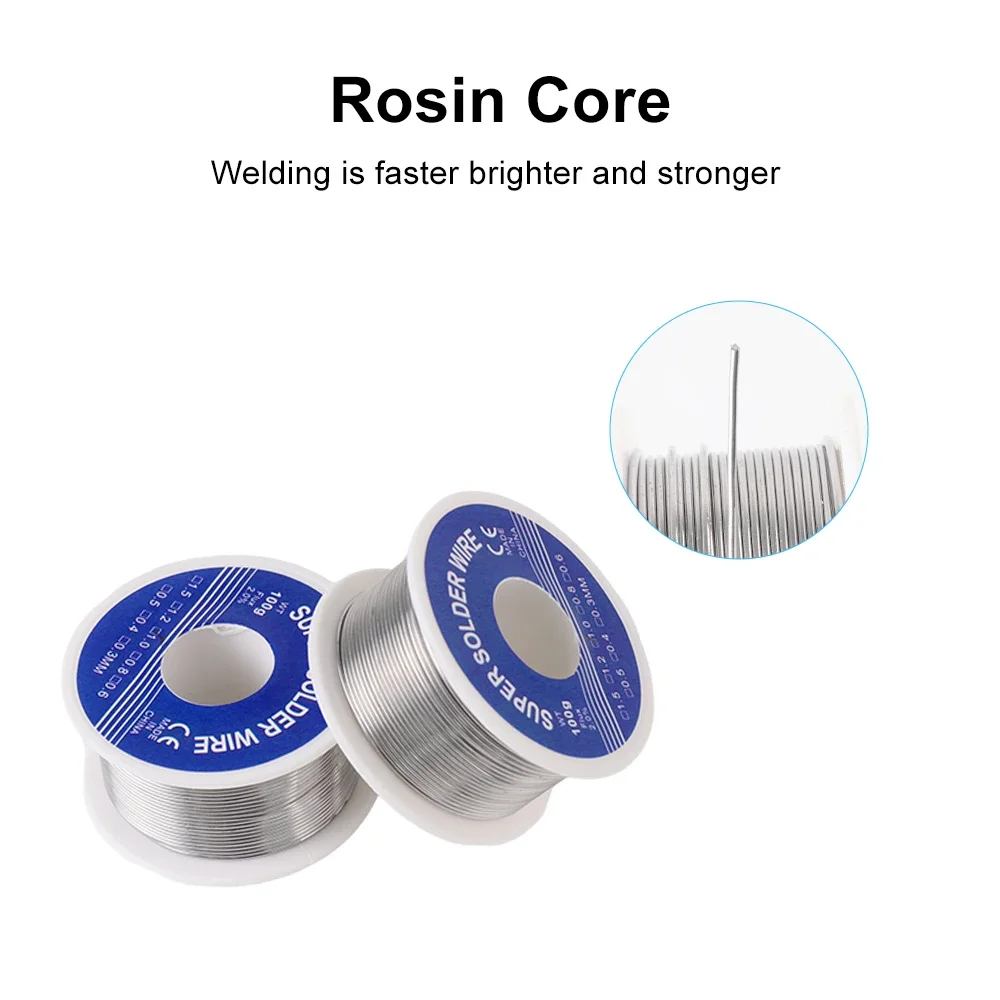 0.8mm 100g Electronic Soldering Wire Solder Wires Rosin Core Tin Multipurpose Welding Flux Iron Wire Reel Low Melt Tin Wire