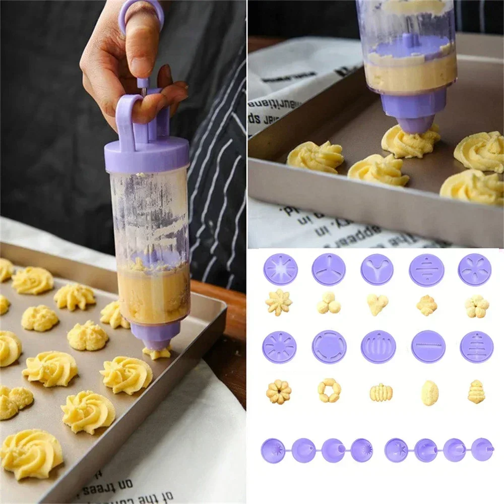 Cake Tool Handmade Cookies Press Machine Gun Cookies Press Icing Kit Cookie Cutter Mold Gun Pastry Syringe Cream Cookie