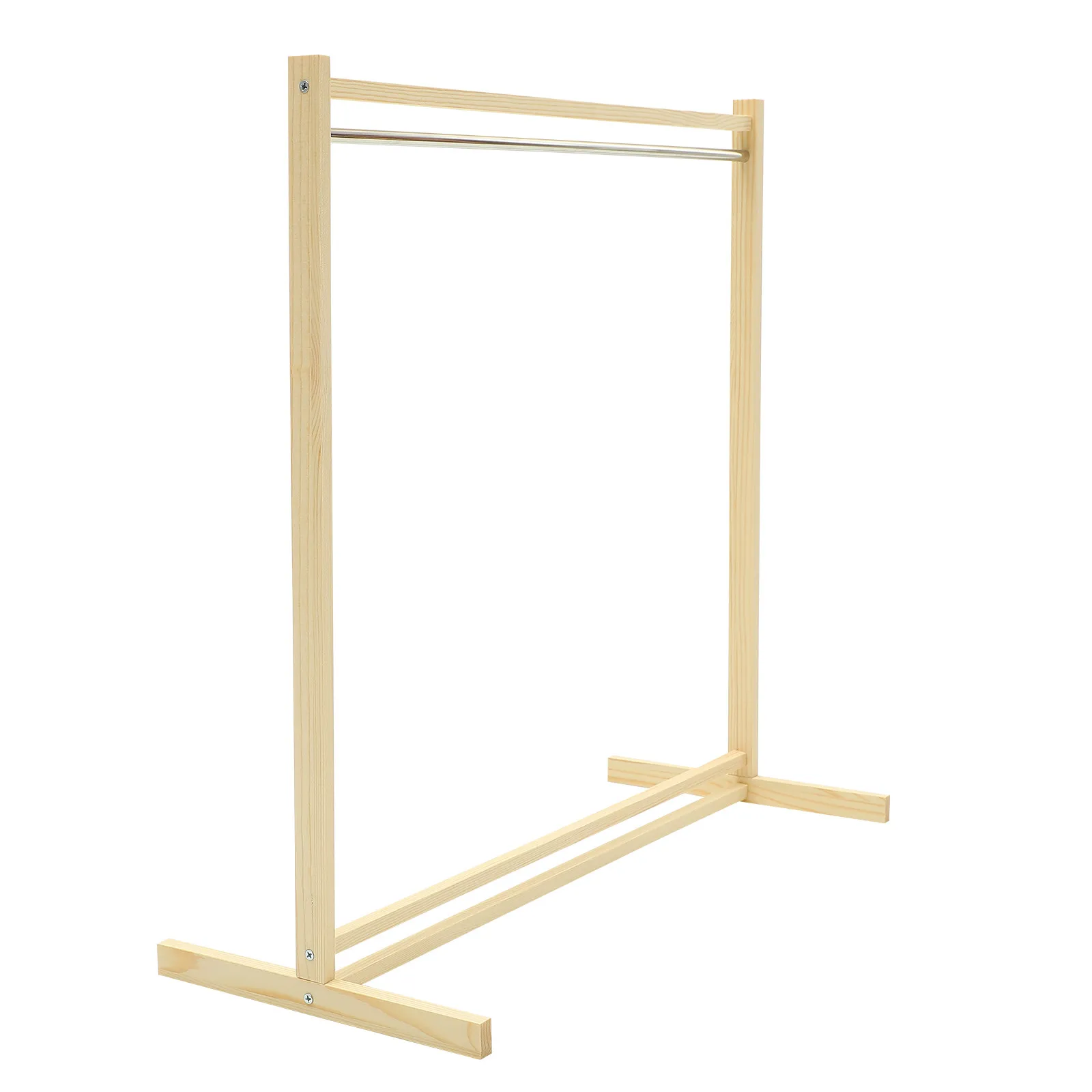 

1Set Lightweight Wooden Clothing Rack Perfect Organizer for Clothes Kids Room Storage Shelf Garment Rack