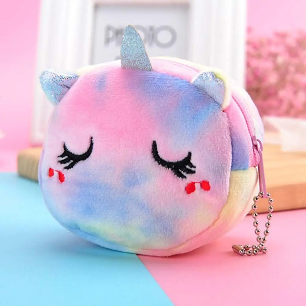 Cute Key Ring Bag Zipper bag Cat Money Holder Pouch Bag Pendant Plush Keychain Plush Coin Purse Mini Wallet Wallet Bags