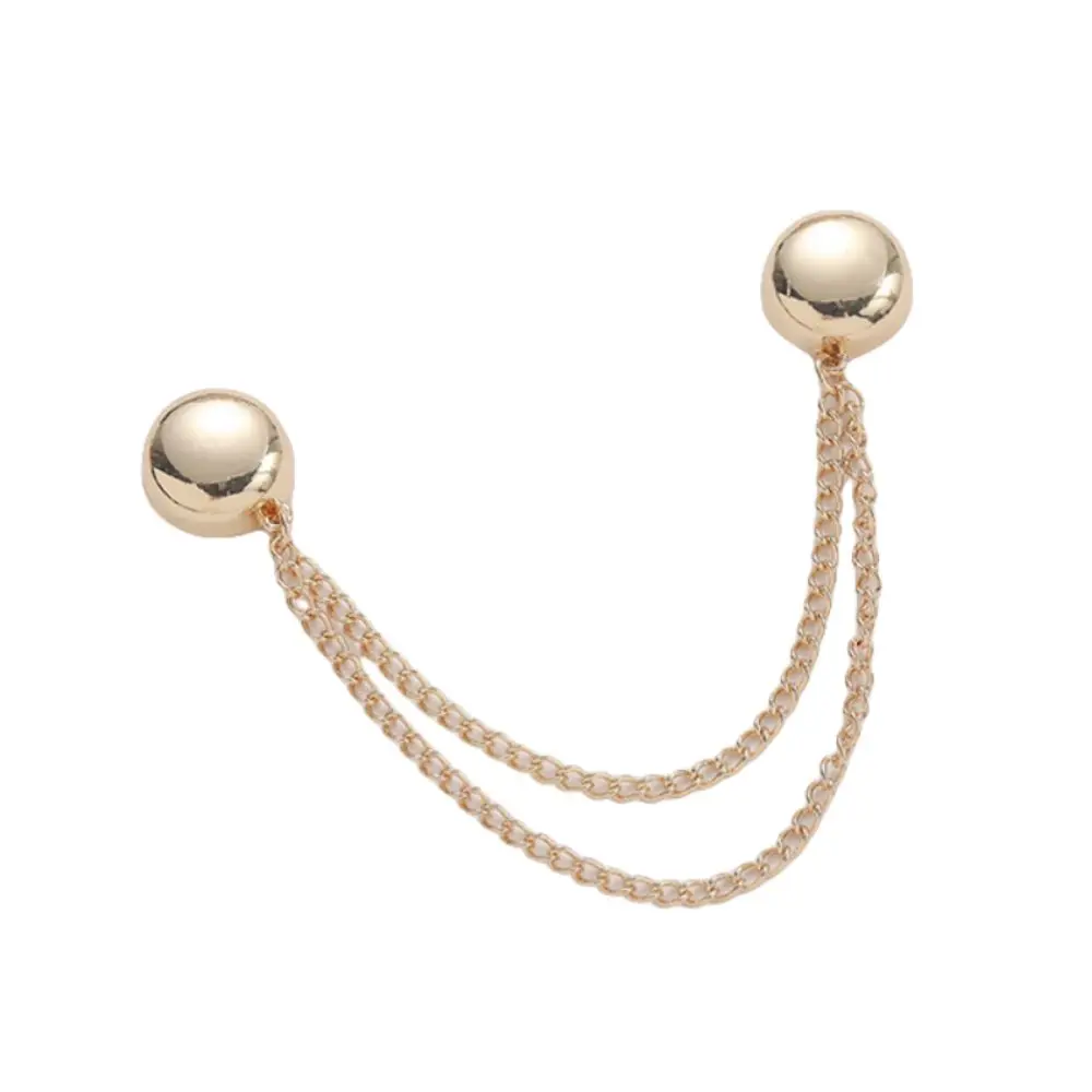 Multi-Function Magnetic Clothing Clip Metal Non-hole Shorten Trouser Clip Button Waist Buckle Leg Cuff Fixing Pin Scarf