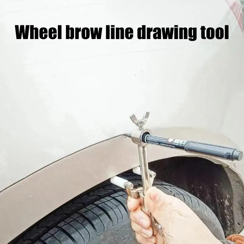 

【C】Car Wheel Eyebrow Scriber Auto Sheet Metal Dent Repair Tool Data Recovery Wheel Eyebrow Rib Line Parallel Drawing Tool