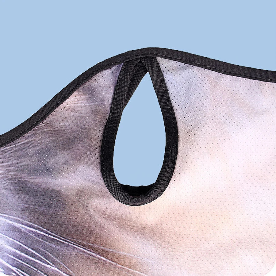 Lce الحرير تنفس باندانا ركوب الدراجات تشغيل وشاح ركوب المشي لمسافات طويلة الرياضة 3D الحيوان قناع الوجه غطاء وشاح رائع حماية الرقبة #4