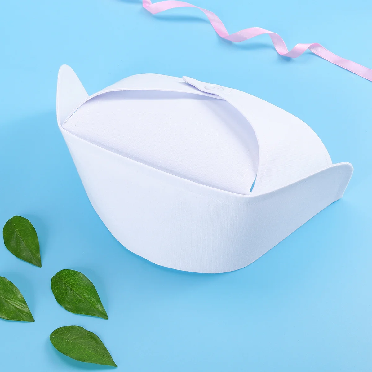 Oulii feminino enfermeira chapéu confortável respirável suor absorvente traje acessórios festa favores decoração branco