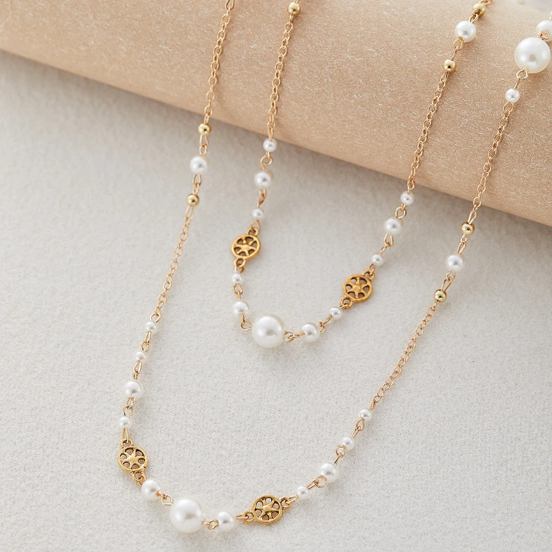 프랑스 레트로 스타일 모조 진주 속이 빈 별 모양 롱  - Women Accessories Trending 리뷰 및 가격