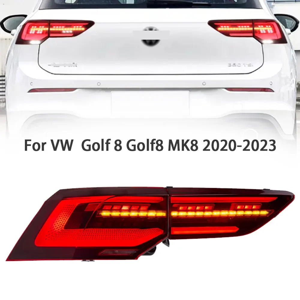 

Car Rear Lights For Volkswagen VW Golf 8 Golf8 MK8 LED Tail Light 2020 2021 2022 Stop Lamp Brake Signal DRL Reverse Accessories