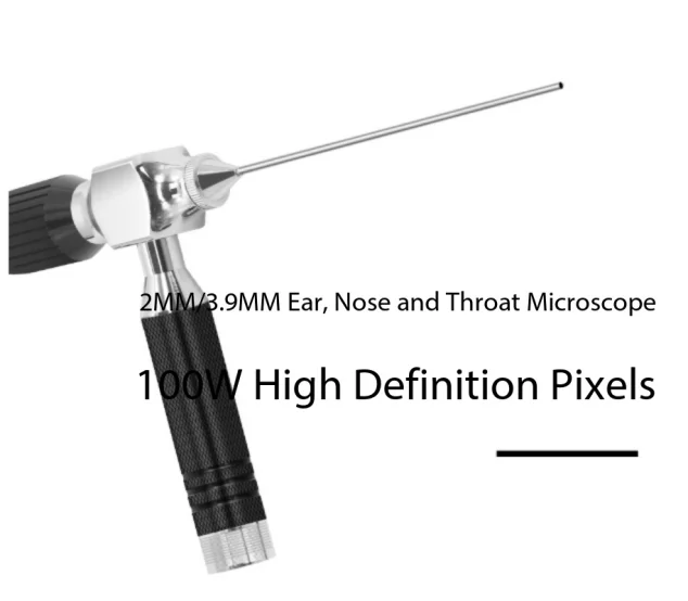 2Mm ENT Endoscope Pet Rabbit Visual Open Ear Close Focus Camera Less Heat Hard Tube Waterproof