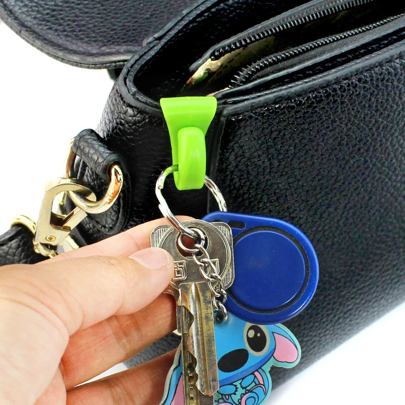 2 PCS colorful mini built-in bag clip to prevent lost key hook rack store clip  used in a variety of types of bag Inner Hook