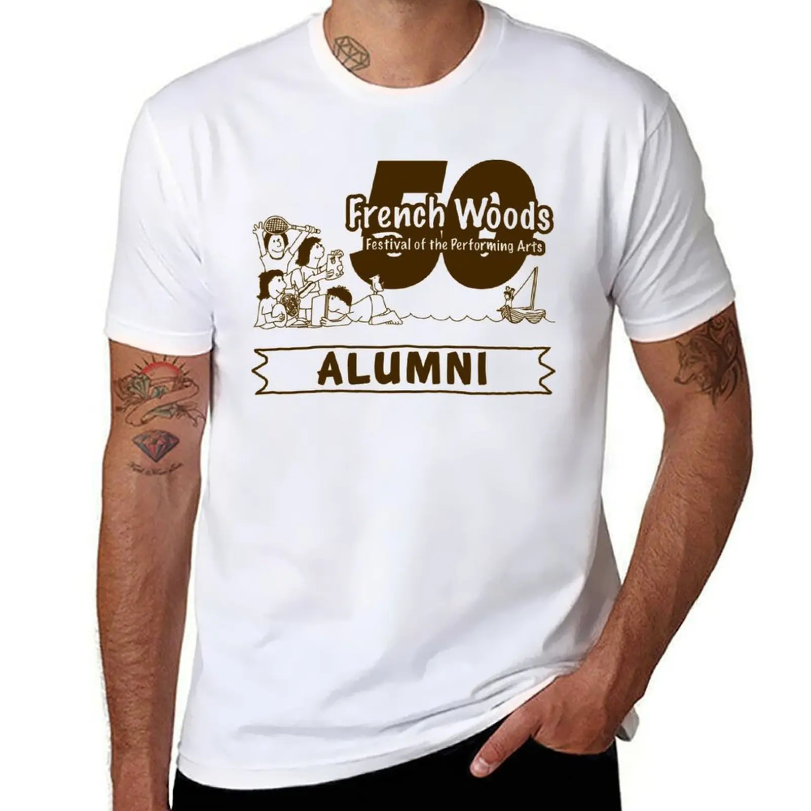 

French Woods 50th Anniversary Alumni T-Shirt t shirts for man pack cotton graphic t shirts for man T-Shirt