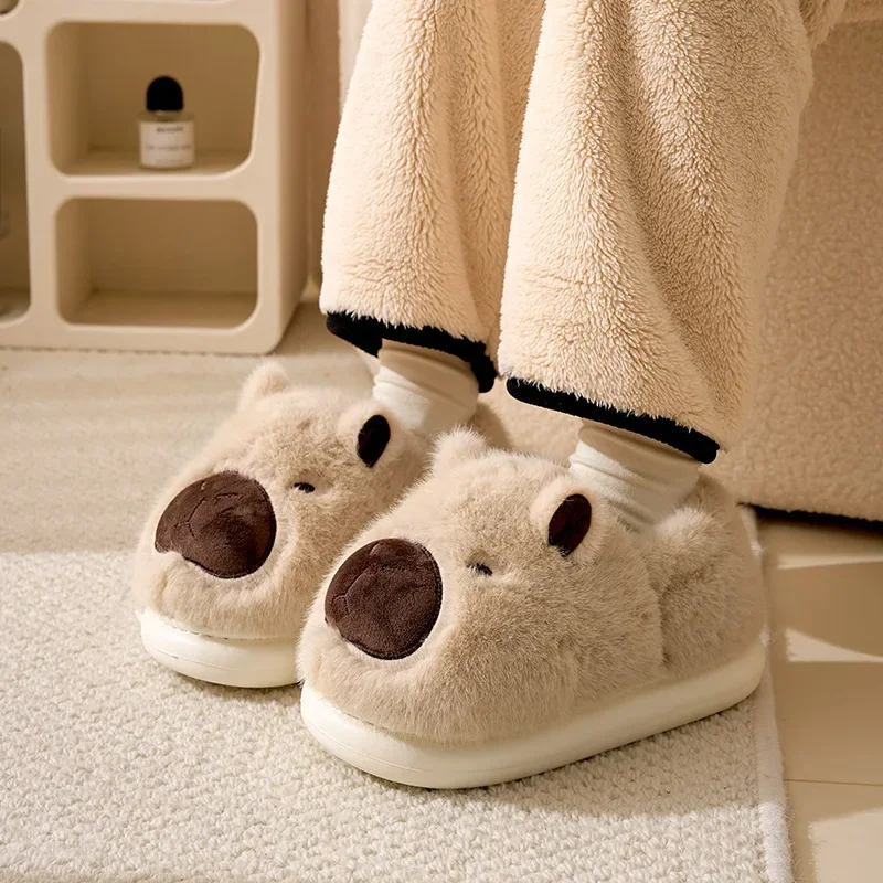 Cute Retro Cartoon Women Slipper 2024 New Versatile Women Home Shoe Anti Slip Warm Womens shoes FashionTempera Women Cotton Shoe image 3