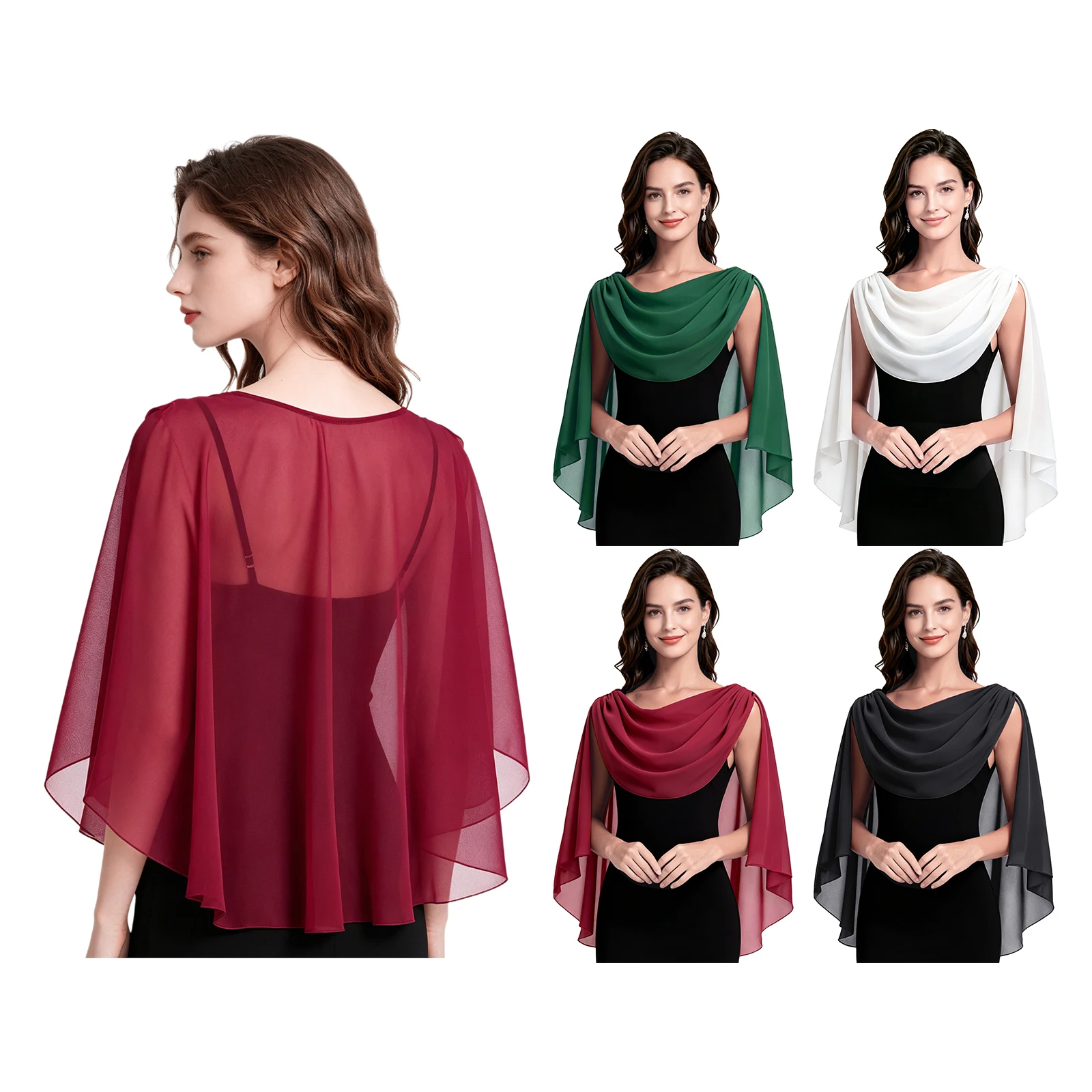 Elegant Lady Shawl Wraps Shawl Sequin Beaded Capes Women Vintage 1920s Cocktail Weddding Party Evening Cape Flapper Wrap
